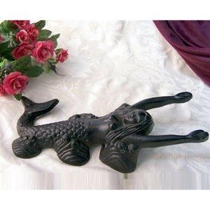 Black Cast Iron Mermaid Child Bootjack 04442